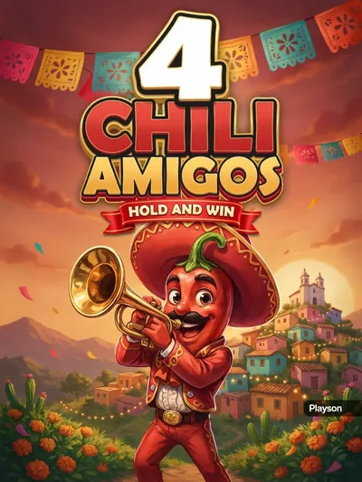 4 Chili Amigos Hold and Win gokkast met Mexicaans thema