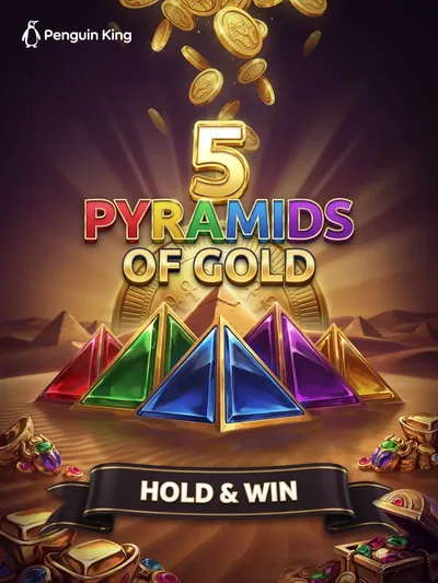 5 Pyramids of Gold Hold and Win gokkast met Egyptisch thema
