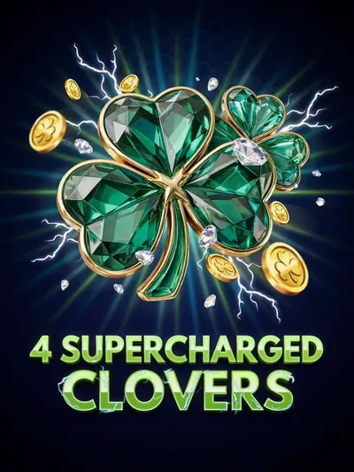 4 Supercharged Clovers gokkast met klaverthema